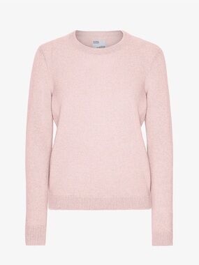 Colorful Standard faded Pink Crewneck merino wool Sweater